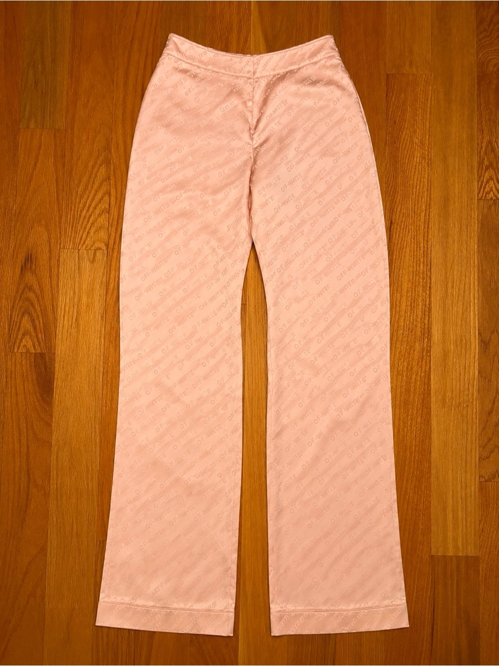 Off-White TM Monogram Casual Satin Pants